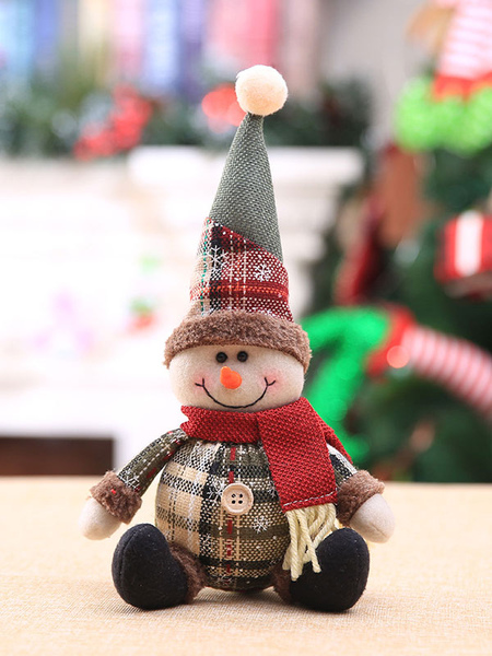 Image of Oggetti di scena natalizi in fibra di poliestere per bambole natalizie rosse