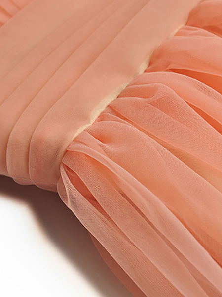 Maxi Dress Straps Neck Sleeveless Polyester Pink Sexy Floor Length Dress