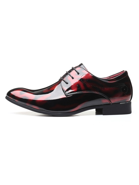 Chaussures homme oxford rouge