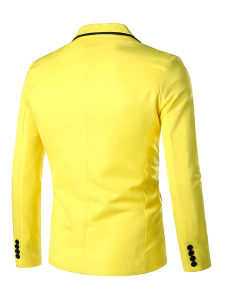 Blazers & Jackets Men’s Casual Suits Casual Yellow Red Attractive Casual Suits For Men