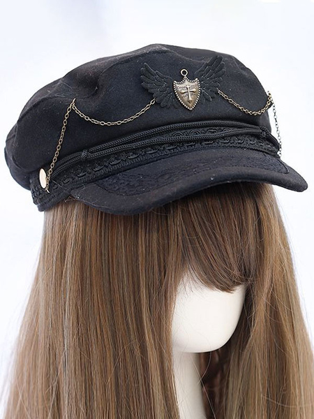 chapeau lolita gothique arcs accessoire accessoires lolita noir