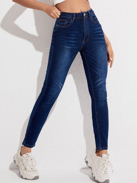 Jeans For Woman Fashion Skinny Bottoms