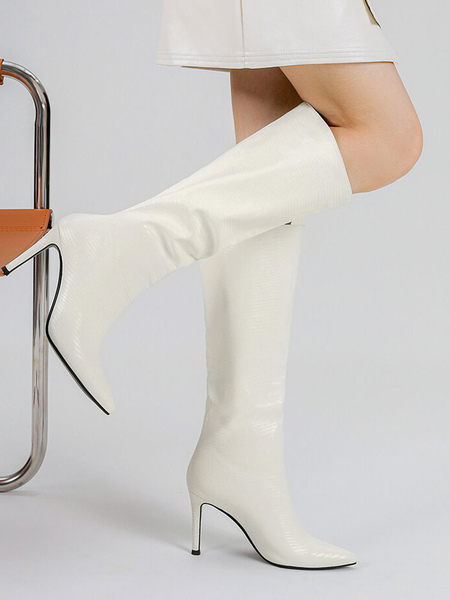 Image of Stivali al polpaccio da donna Stivali al ginocchio con tacco a spillo