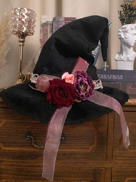 Image of Accessorio per cappello Gothic Lolita Accessori per lolita neri in poliestere