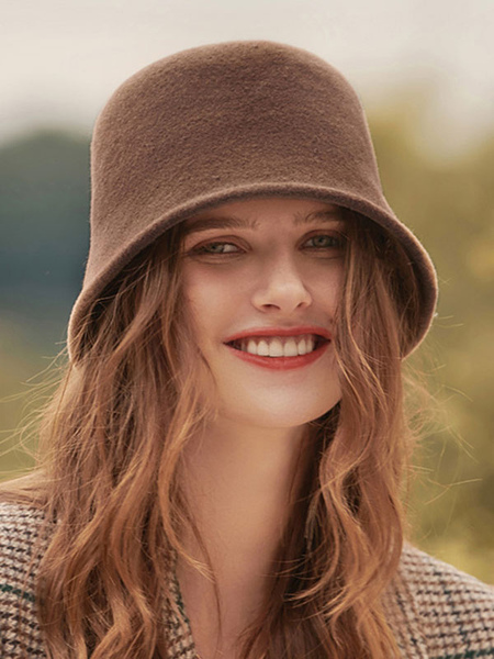 Image of Cappelli da donna Cappelli invernali caldi in lana di poliestere carino in stile britannico