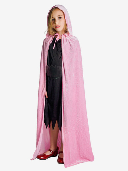 Image of Costumi di Halloween per bambini Set di Halloween rosa Mantello in fibra di poliestere per bambini