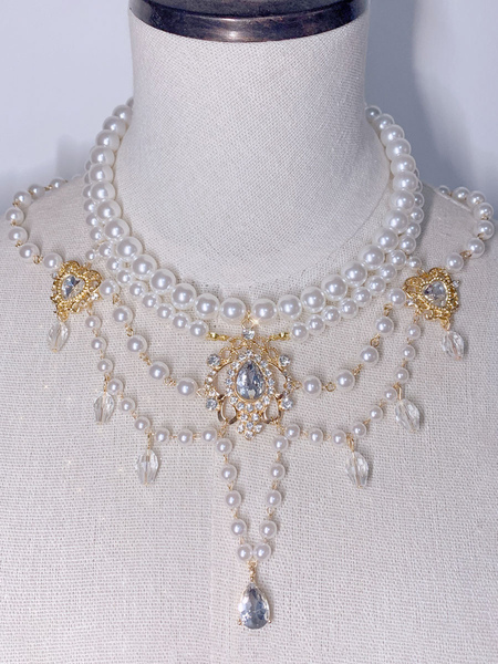 Image of Accessori Sweet Lolita Accessorio White Pearls Varie