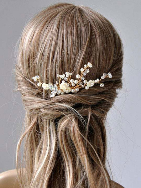 Image of Copricapo Accessori per capelli da sposa in metallo da sposa