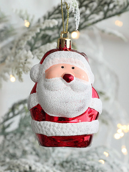 Image of Accessorio natalizio rosso sintetico con motivo natalizio per costumi di vacanze natalizie