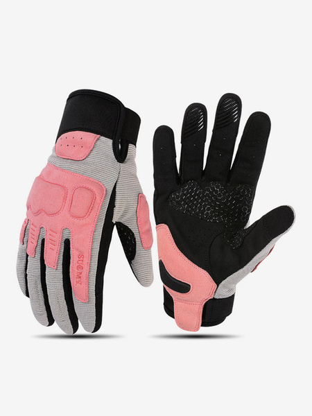 Image of Guanti da motociclista macaron in rete retrò touch screen guanti anticaduta da ciclismo da corsa arrampicata escursionismo