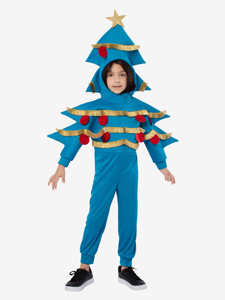 Image of Costumi cosplay blu dell&#39;albero di Natale di Cosplay di Natale del capretto