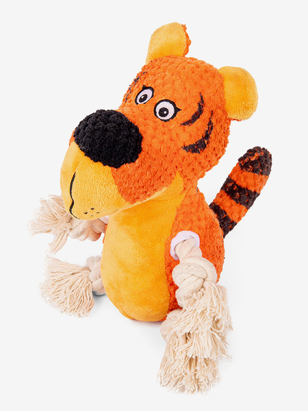 Image of Articoli per animali domestici in poliestere arancione Tige Nosie Giocattoli da masticare