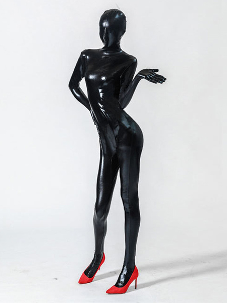 Image of Tuta da donna Unicolor Zentai Sexy Mentallic Fullbody Suit