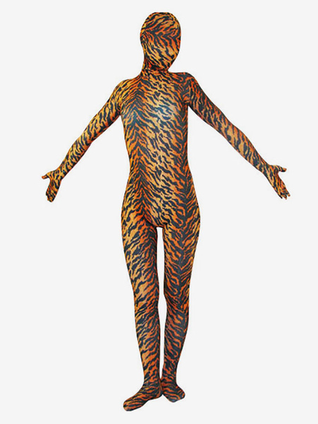 Image of Carnevale Costume animale di lycra spandexn zentai tigreto unisex Halloween