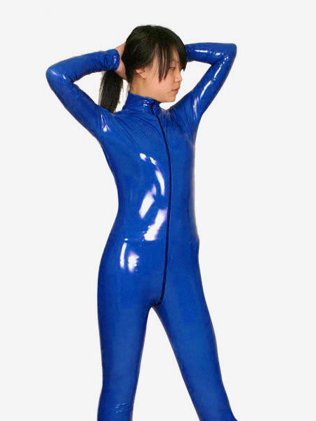 toussaint cosplay costume bleu de zentai sans chaussons et collant