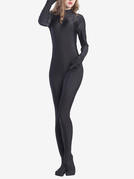 Image of Carnevale Tuta da donna Zentai Halloween Body Body in spandex nero in lycra Halloween