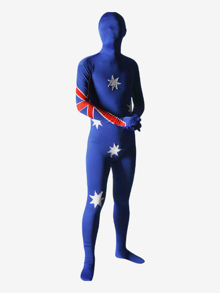 Image of Carnevale Pattern di Lycra australiano Unisex Bandiera Suit Zentai Costume Halloween