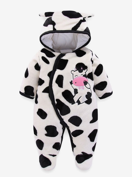 combinaison de pyjama en flanelle vache kigurumi carnaval pour bébé grenouillère cadeaux noël enfant