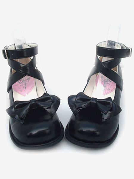 Image of Fiocco nero Lolita scarpe