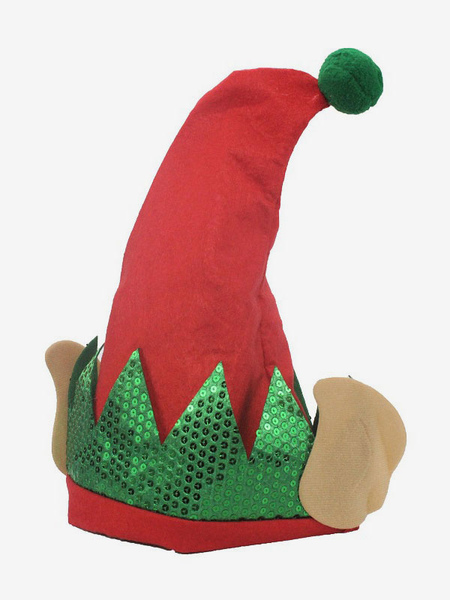 Image of Cappelli natalizi unisex Cappelli natalizi rossi in fibra di poliestere