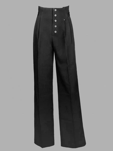 Image of Costume da ballo latino Abbigliamento da ragazza nera Pantaloni sexy in poliestere Abbigliamento da ballo