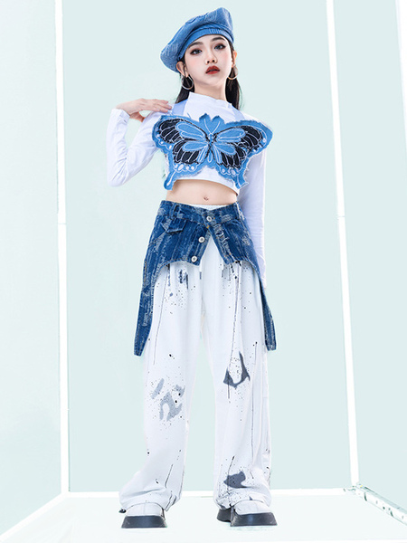 Image of Costumi di danza jazz Pantaloni in poliestere da donna Accessorio superiore Abbigliamento da ballo