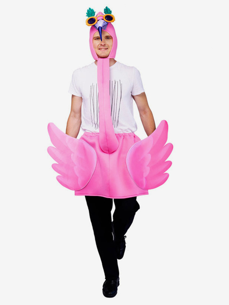 Image of Costume da festa divertente di carnevale in costume da spettacolo teatrale di fenicottero rosa di Halloween