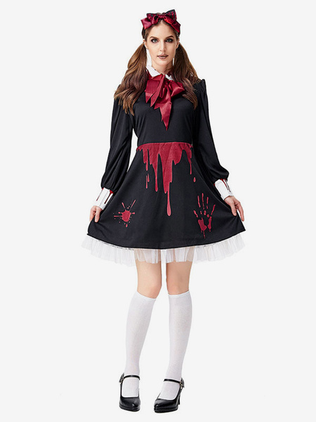 Image of Halloween Spaventoso Costumi Glommy Doll Dress Outfit