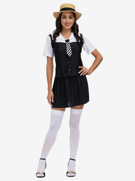 Image of Halloween School Girl Costumes Abito nero