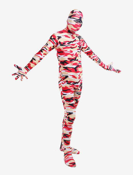 Image of Carnevale Splendida Camouflage Lycra Spandex Full Body Suit Zentai Halloween