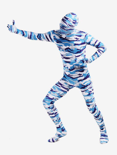 Image of Carnevale Astratto Camouflage Suit Zentai Lycra Spandex completo corpo Halloween