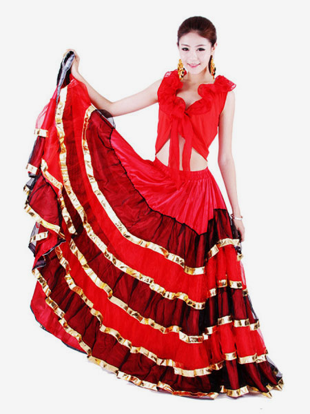 Image of Carnevale Costumi da Ballo Paso Doble 2024 spagnolo di flamenco Costume Halloween