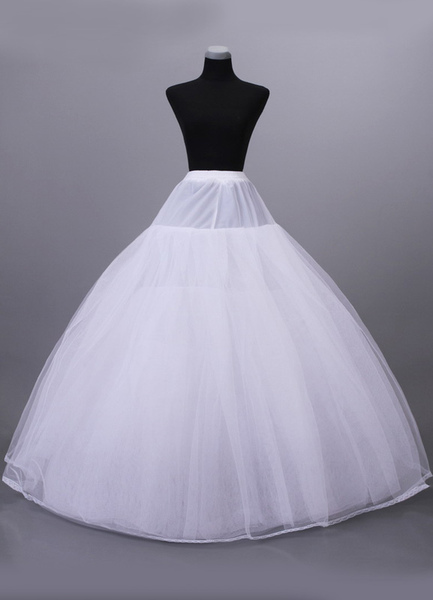 Milanoo White 8-Tier Net Full Gown Bridal Wedding Petticoat от Milanoo WW