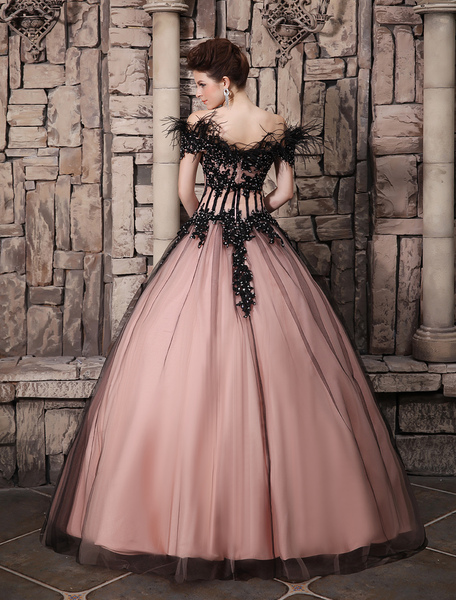 Prom-Kleid aus Tüll in Rosa  Milanoo от Milanoo WW