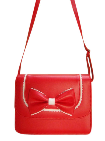 Milanoo Beautiful Bow PVC Lolita Bag