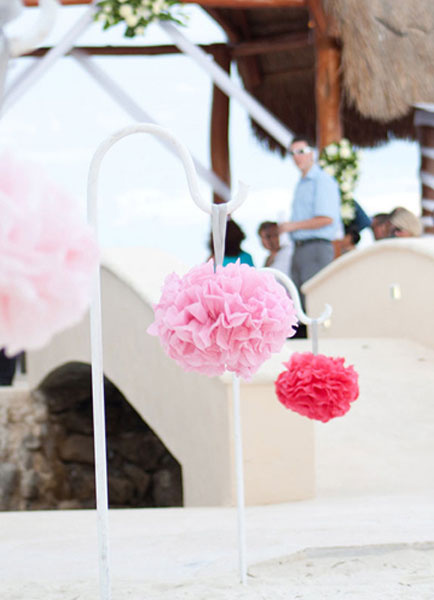 Hochwertige Papier Blumenball für Hochzeit от Milanoo WW