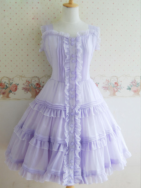 Image of Dolce bottoni poliestere Lolita Dress