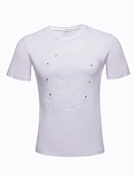 Baumwolle Herren T-Shirt mit kurzen Ärmeln от Milanoo WW