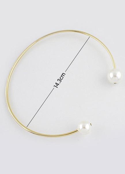 Schicke Qualität Gold Pearl Women's Fashion Halskette от Milanoo WW