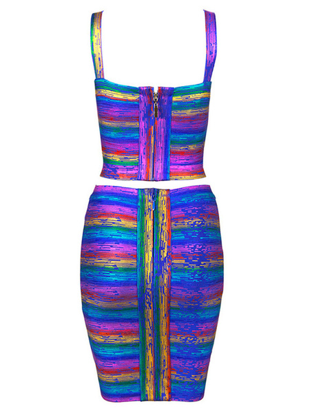 Eleganter Anzug für Damen aus Nylon in Multifarben от Milanoo WW