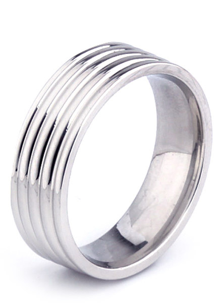 

Fashion Silver Stainless Steel Men's Ring