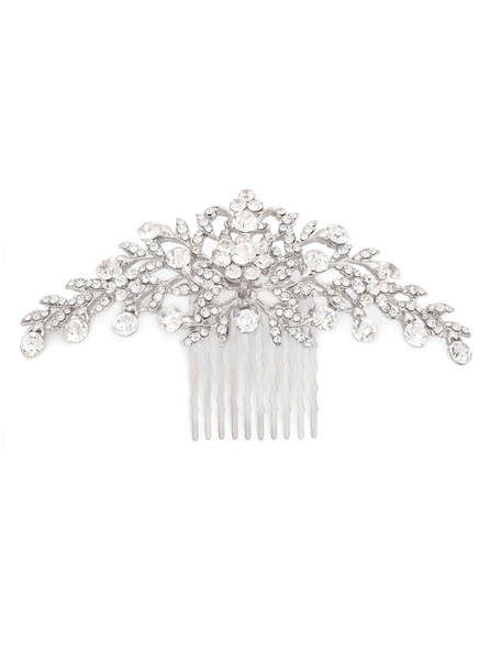 Milanoo Personalized Bridal Rhinestone Hair Jewelry