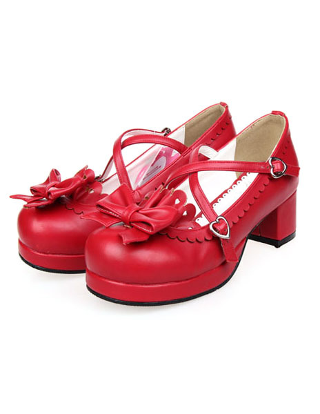 Milanoo Bow Decor Lolita Shoes