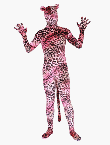 Image of Carnevale Lycra leopardo leopardo stampa Zentai tute Halloween