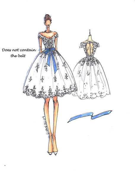 Milanoo  Prinzessin Günstiges Brautkleid aus Tüll und Carmenausschnitt und Perlen-Applikation kniela