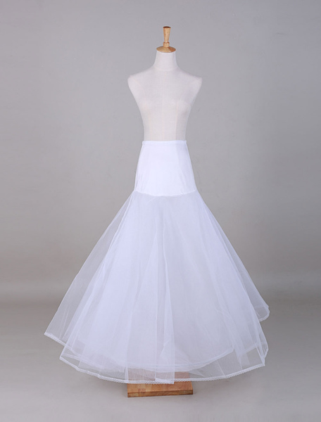 milanoo.com White Tulle A-Line Slip Wedding Petticoat