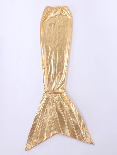 Image of Carnevale Oro Mermaid Tail lucido metallizzato Unisex Zentai animali Halloween