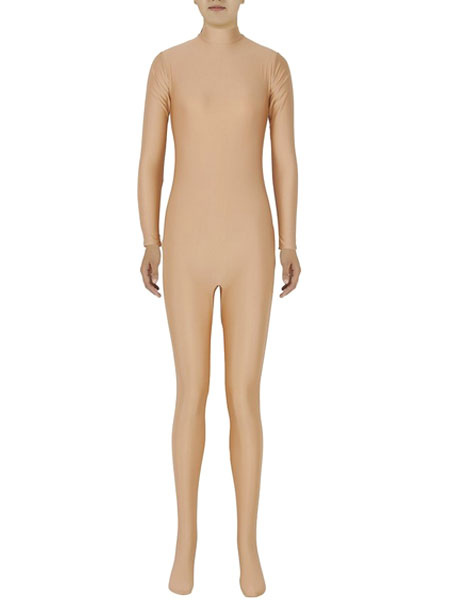 Milanoo Morph Suit Halloween Fawn Nude Zentai Slim Fit Spandex Jumpsuit for Women Halloween