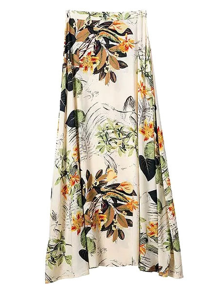 Weißes Kleid Maxi Gurte rückenfreie abgeschnitten Floral Print Baumwolle Kleid от Milanoo WW