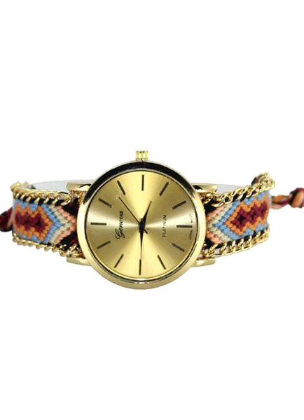 Multicolor schicke Print Watch Legierung Runde Shape Watch für Frauen от Milanoo WW